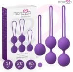 Moressa - Osian Set, Set 3 Bile Kegel Progresive cu Rotație Internă, Silicon 100%, Lila