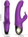 Armony ARMONY - Meteor, Vibrator Rabbit cu Inel pentru Deget și Motoare Separate, Violet Vibrator