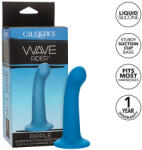 CalExotics - Wave Rider Ripple, Dildo Anal cu Textură Ondulată, Ventuză și Curbă Flexibilă, Silicon Lichid, Albastru Dildo