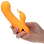 CalExotics - California Dreaming Montecito Muse, Rabbit cu Umflare Automată, 10 Funcții și Cip Memorie, Portocaliu Vibrator