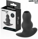 Addicted Toys - Hollow Plug Anal Gol Size S cu Dual Gol, Silicon Medical, 7.3 cm