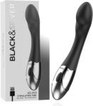 Black & Silver - Kilian, Vibrator Premium cu Motor Puternic, 20 cm Vibrator