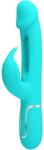 High Tech, Pretty Love Pretty Love - Vibrator Multifuncțional Kampas Rabbit 3 în 1 Cu Limbă Aqua Green Vibrator