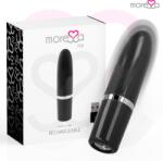 Moressa - Ivy, Vibrator Bullet Deghizat în Ruj pentru Călătorii, 6 Moduri, Negru