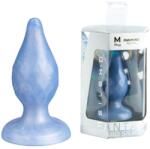 SilexD - Diamond, Plug Anal Fantasy Termoreactiv din Silicon Lichid, Perlă Albastră, 9.2 cm