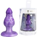 SilexD - Diamond, Plug Anal Fantasy Termoreactiv din Silicon Lichid, Violet, 9.2 cm