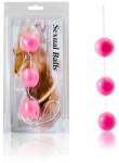 BAILE, BAILE STIMULATING Baile Strip Pink - Bile Anal-Vaginale din ABS cu 3 Bile
