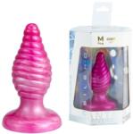 SilexD - Diamond, Plug Anal Fantasy Termoreactiv din Silicon Lichid, Roz, 9.2 cm