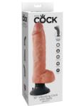 King Cock, Pipedreams King Cock - Penis Vibrant De 25.5 Cm Cu Bile Carne Dildo