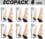 Basecock - Dildo Vibrant Realist cu Testicule și Telecomandă, Natural, 19.5 cm Dildo