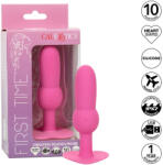 CalExotics - Plug Anal Pentru Prima Dată Cu Bile, Probe Cu 10 Vibrații, Roz