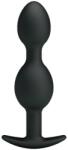 Anal Toys, Pretty Love Pretty Love - Bile Anale Din Silicon 12.5 Cm Negre