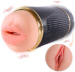 Shequ - Kay Dublă Masturbator Cu Două Guri și Vibrație Pentru Vagin