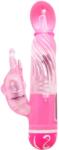 BAILE, BAILE VIBRATORS BAILE - Vibrator Rabbit Texturat cu Stimulator Clitoridian, 10 Moduri, Roz Vibrator