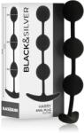 Black & Silver - Harry, Bile Anale din Silicon, 3 Sfere, 14 cm