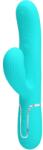 High Tech, Pretty Love Pretty Love - Perlita Multifunction 3 în 1 Vibrator G-spot Aqua Green Vibrator