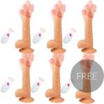Cyber Silicock CYBERSKIN - Mr John, Vibrator Rotativ Realist cu Telecomandă, 23.88 cm , 5+1 Gratuit Dildo