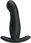 Mr. Play - Stimulator Prostată Reîncărcabil cu 7 Moduri Vibrație și 4 Moduri Gâdilare, Silicon, Negru