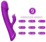 Armony ARMONY - Dildo Vibrator Rabbit cu Motoare Separate, Violet Vibrator