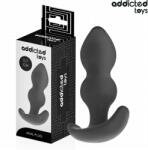 Addicted Toys - Plug Anal Silicone Size L cu Bile Duble și Expansiune Progresivă, 11.7 cm