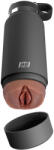 PDX PLUS+, PIPEDREAMS PDX Plus F* Flask Brown - Masturbator Masculin Discret Tip Sticlă cu Textură Realistă