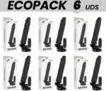 Basecock - Dildo Vibrant Realist cu Telecomandă, Negru, 21 cm Dildo