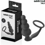 Addicted Toys - Plug Anal cu Inel Testicule Model 5, Silicon Medical, 9.5 cm Inserabil