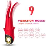 Armony, Armony Vibrators ARMONY - Vibrator Dublu cu Două Limbi Simulate, Rosu Vibrator