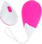 OHMAMA, OHMAMA STIMULATING OHMAMA - Ou Vibrant Texturat cu Telecomandă și 10 Moduri, Silicon, 6.5 cm, Roz/Alb
