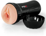 PDX EXTREME, PIPEDREAMS PDX Extreme Wet Pussies - Masturbator Masculin Realist Auto-Lubrifiant din TPR cu Manșon Detașabil