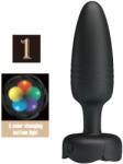 Anal Toys, Pretty Love Pretty Love - Plug Anal Tarion Cu Lumină Led Negru 12.5 Cm