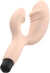 OHMAMA, OHMAMA STIMULATING OHMAMA - Classic Rabbit Vibrator, Rabbit cu Stimulator G-Spot și Clitoridian, Silicon, Flesh, Ediție Crăciun Vibrator