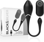 Blacksilver - Jenell, Ou Vibrant Reîncărcabil cu Telecomandă, Negru