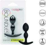 CalExotics - Boundless 2X Teardrop, Plug Anal Bulbucat cu Mâner, Silicon Premium, 6.25 cm