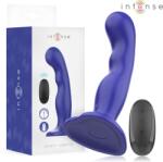 Intense, Intense Remote Control Intens - Vibrator Scurt Cu Cupă De Sucție Control Remot Blue Vibrator