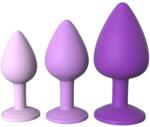 Fantasy For Her, Pipedreams Fantasy For Her Little Gems - Set Pluguri Anale din Silicon pentru Începători