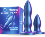 DUREX, DUREX TOYS DUREX - Deep Deeper, Set 2 Pluguri Anale din Silicon cu Geantă de Călătorie, Impermeabil