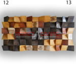 Perfect Acoustic Art nagy kockás akusztikai diffúzorok 60x60x6cm- 12 színben - 5-ös színkód , 1db 60x60x6cm Egybecsomagolva, szállítással