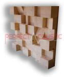 Perfect Acoustic Fakocka diffúzor 60x60x9cm - 60x60x10cm Csomagolás nélkül, személyes átvétel