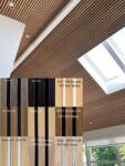 Perfect Acoustic FREJA Plafon hangszigetelés panelekkel 240x60x2, 2cm - Egyedi méretre is levágjuk - Black Oak fekete filc hátlappal