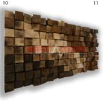 Perfect Acoustic Art diffúzor kicsi kockával 60x60x13cm- 10 mintával - 60x60x10cm Csomagolás nélkül, személyes átvétel