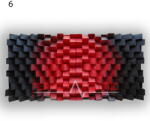 Perfect Acoustic Fali panel 70x140x7cm-design panel - diffúzor 6 szín - 140x70x7cm