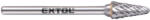 Extol Extol mini keményfém turbómaró 6 x 13 mm / 3 kúpos, kerek orrú (8703883)