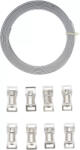 BGS technic csőbilincs készlet 8 mm x 3 m 8 db zárral, vágható (1794)