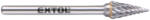 Extol Extol mini keményfém turbómaró 6 x 13 mm / 3 kúpos, hegyes (8703893)