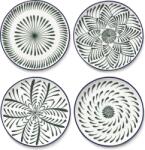 Serax Farfurii de mic dejun Bazaar 21 cm, verzi, 4 buc (B8926200-506)