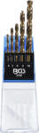 BGS technic fémcsigafúró készlet 4 - 10 mm 5 db HSS (2795)