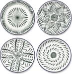Serax Farfurii de masă Bazaar 27 cm, verzi, 4 buc (B8926201-506)
