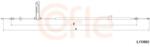 COFLE Cablu, frana de parcare COFLE 92.1. FO002 (92.1.FO002)