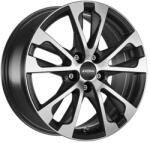 RONAL Jante aliaj RONAL R61 JET BLACK-MATT-FRONT CUT 7.5X17 5X112 CB: 66.5 ET: 29 - anveloshop